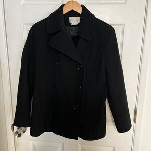 Women's Black Peacoat Worthington petite large